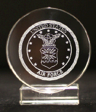 3D Crystal Air Force Seal